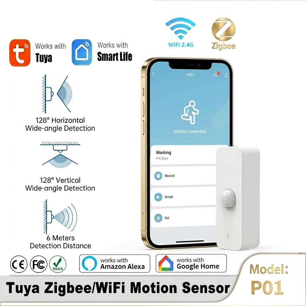 Home Security Device - Smart PIR Motion Sensor WiFi Zigbee
