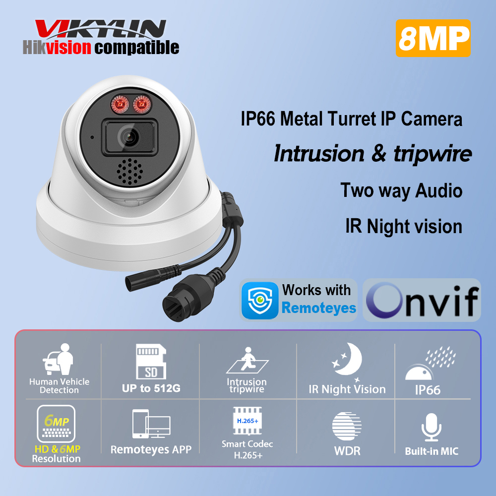 Home Security Images - Vikylin 8MP IR Night Vision IP
