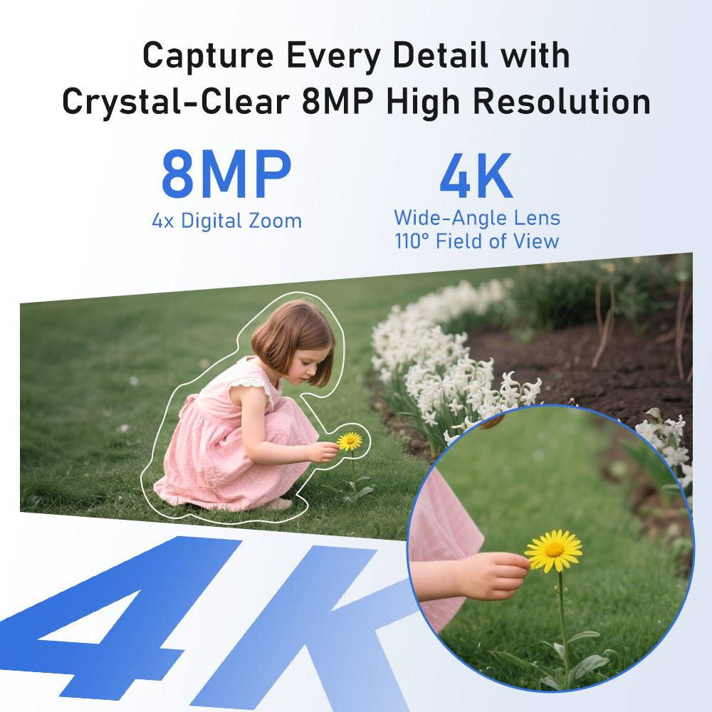 8MP 4K Solar Camera System 4-C - огляд і ціна Home Security Systems Wireless