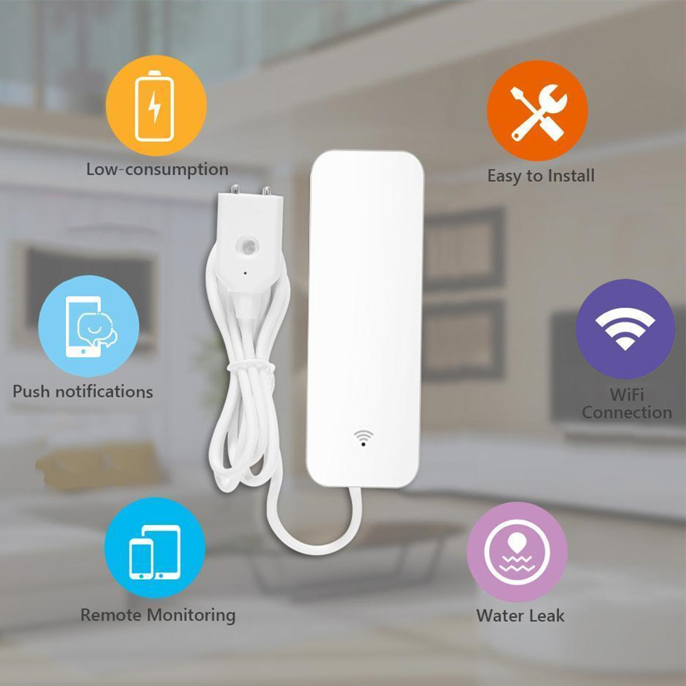 Tuya WiFi Water Leak Sensor, W - огляд і ціна Home Security Device