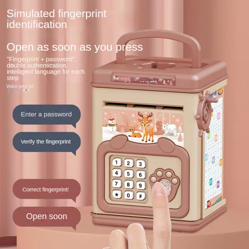 Money Box with Fingerprint Pig - огляд і ціна Home Security Safe