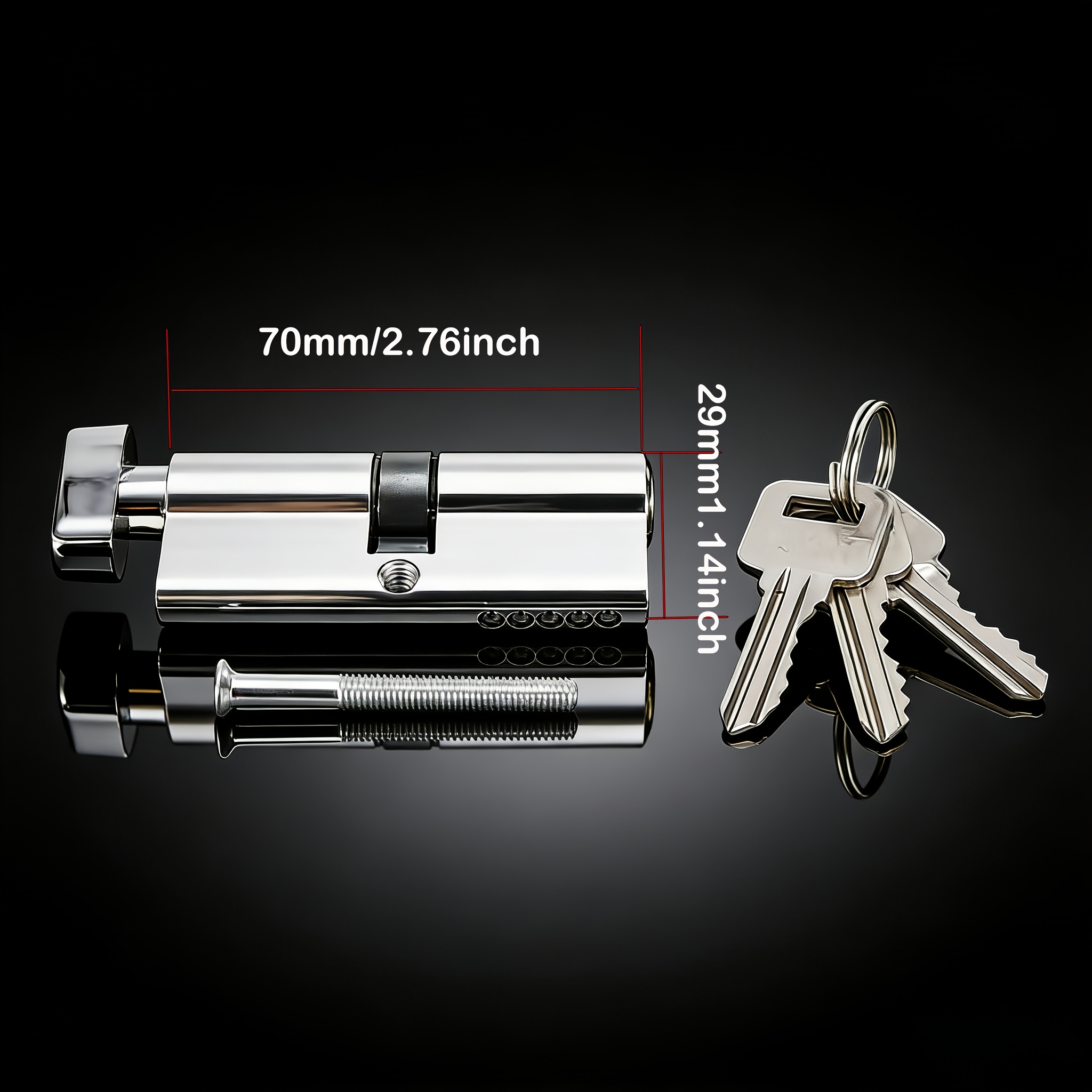 1Pc Door Handle Lock Cylinder, - огляд і ціна Home Security Safe