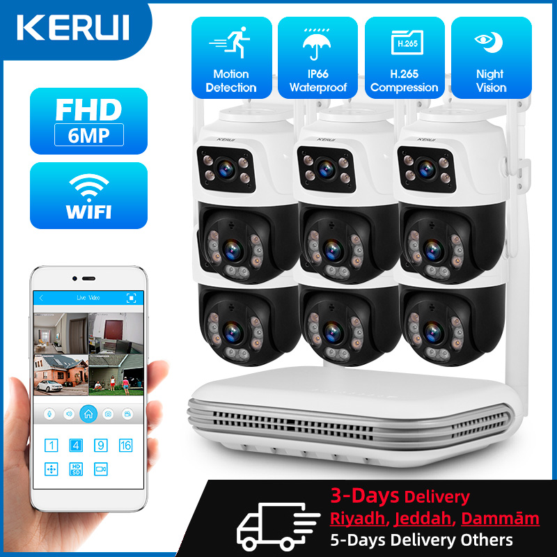 KERUI Waterproof 6MP HD Wirele - огляд і ціна Home Security Systems Wireless