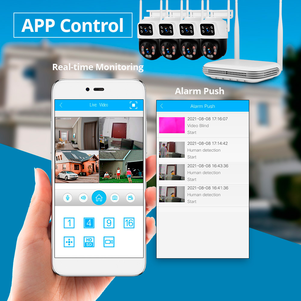 KERUI Waterproof 6MP HD Wirele - огляд і ціна Home Security Systems Wireless