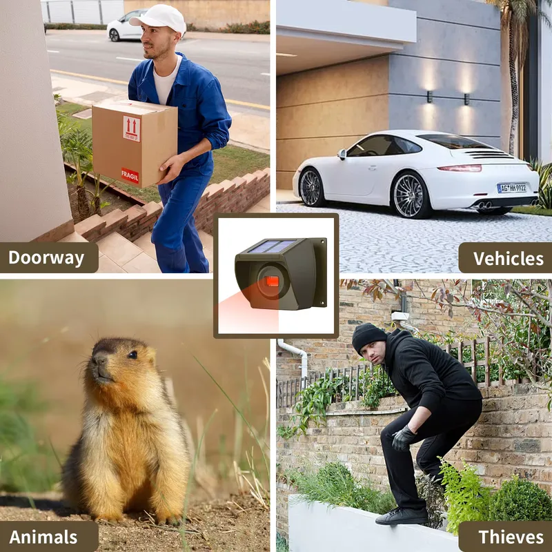Outdoor Solar - Powered Wirele - огляд і ціна Home Security Systems Wireless
