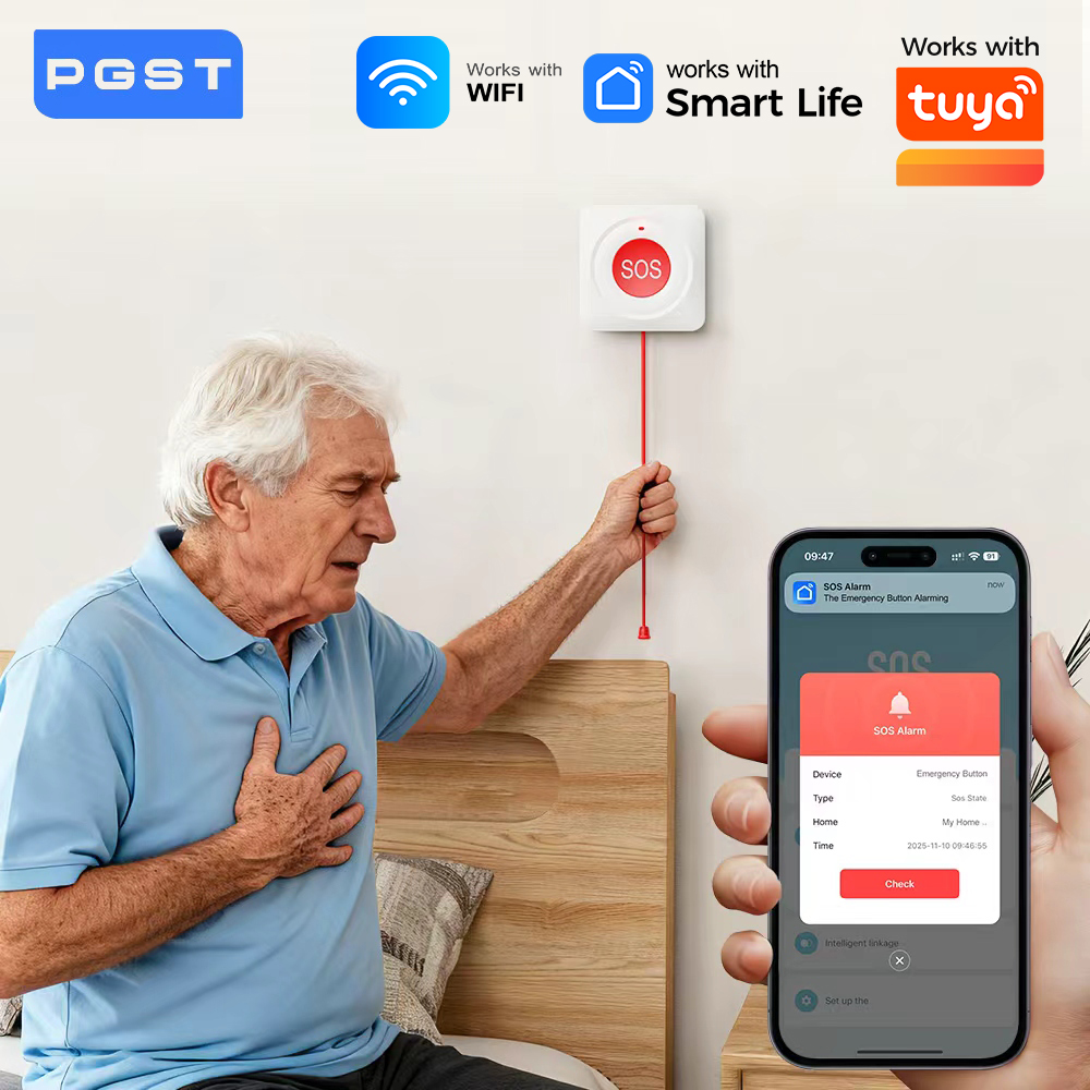WIFI Zigbee Buttontons SOS Pus - огляд і ціна Home Security Device