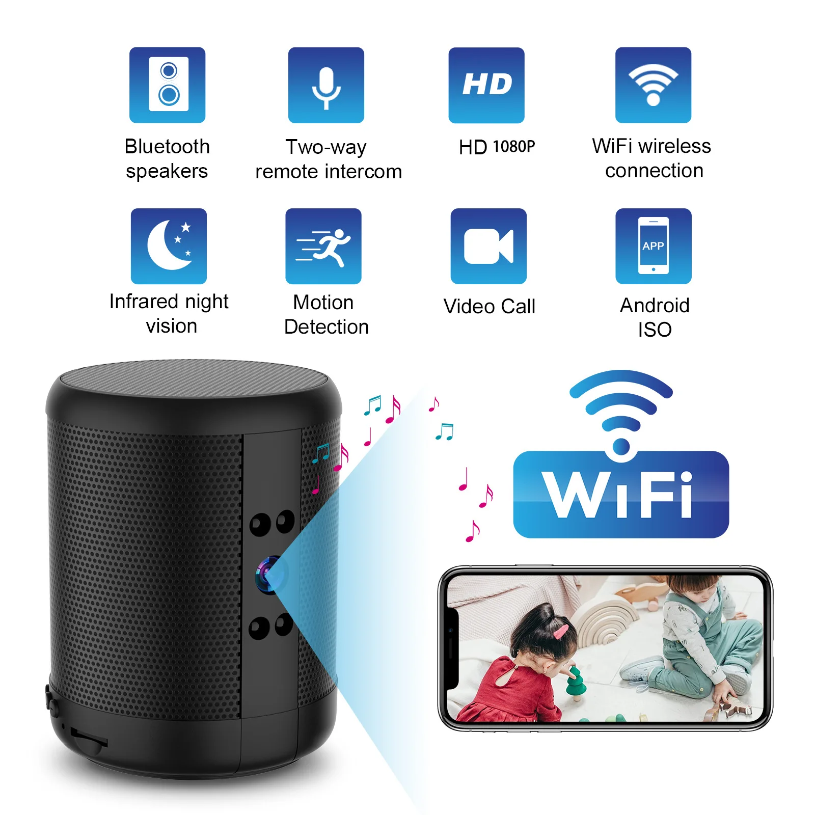 WiFi Security Camera Speaker V - огляд і ціна Home Security Robot