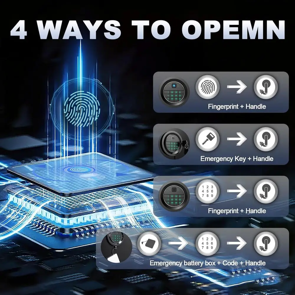 Biometric Fingerprint Safe - 8 - огляд і ціна Home Security Safe